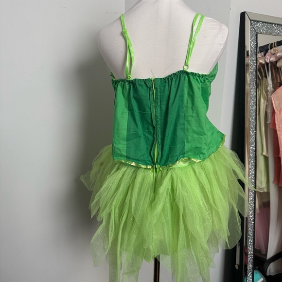 Dream girl tinkerbell Green Fairy Costume Dress lingerie L cosplay - Picture 4 of 6